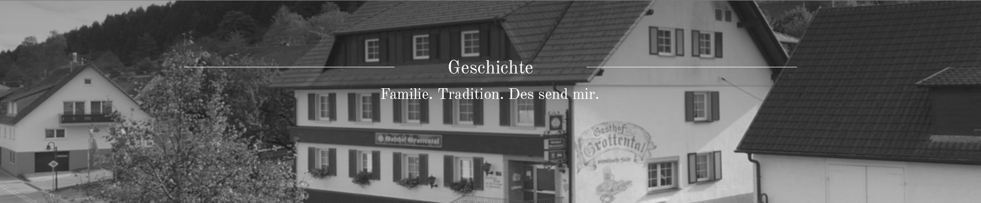 Hotel Garni Grottental Geschichte